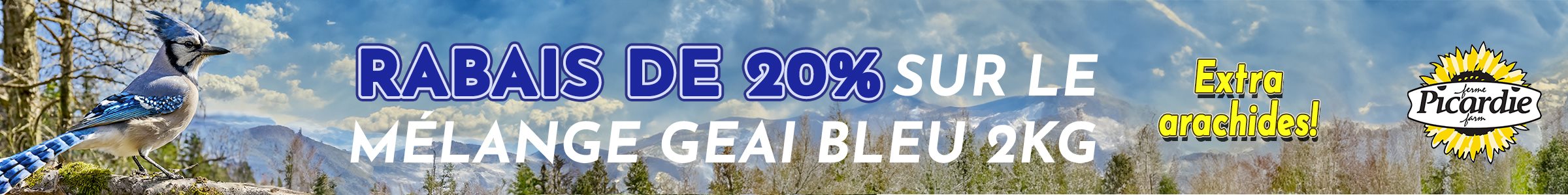 Rabais sur le mélange Geai bleu, offre expire le 30 avril